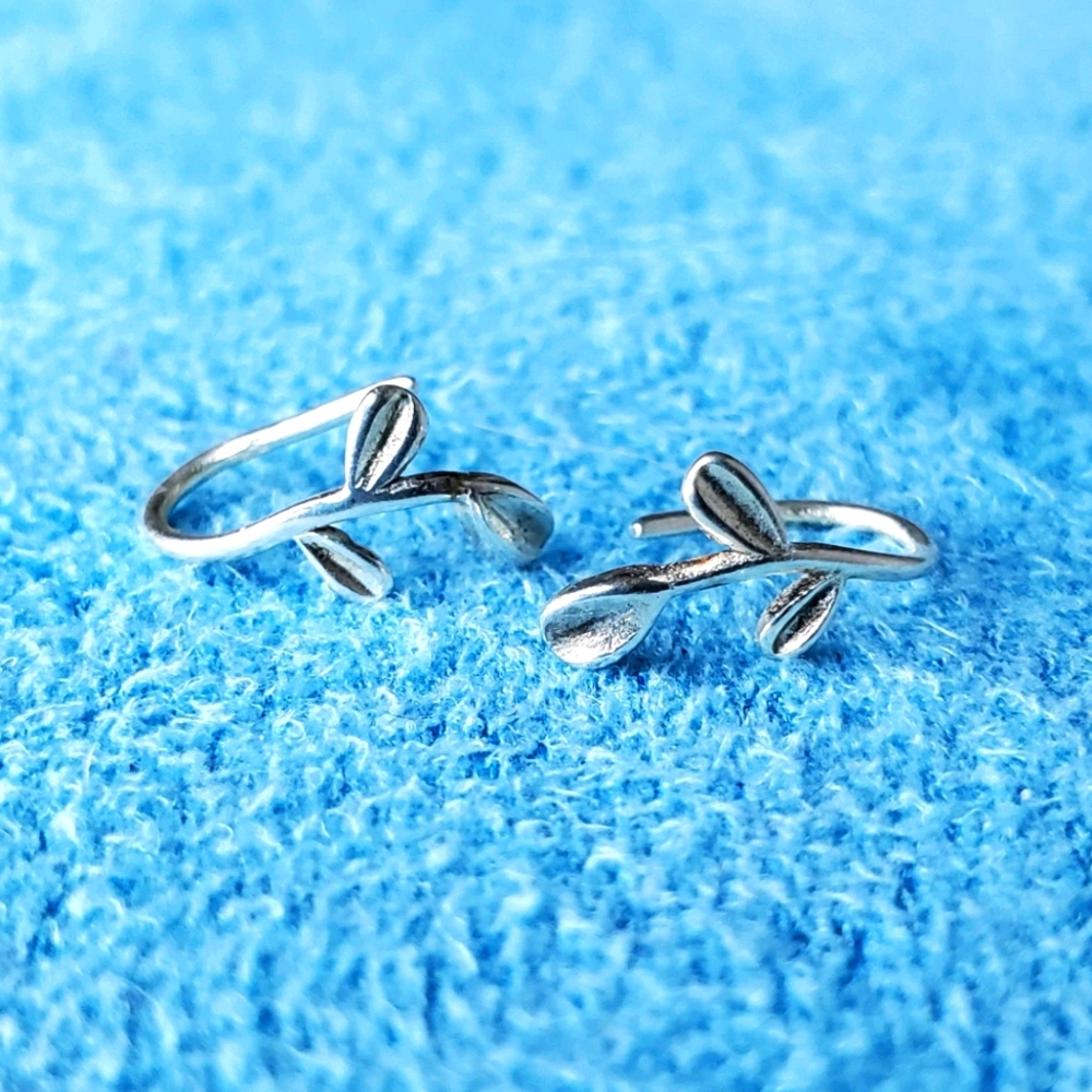 925 Leaf Earrings
